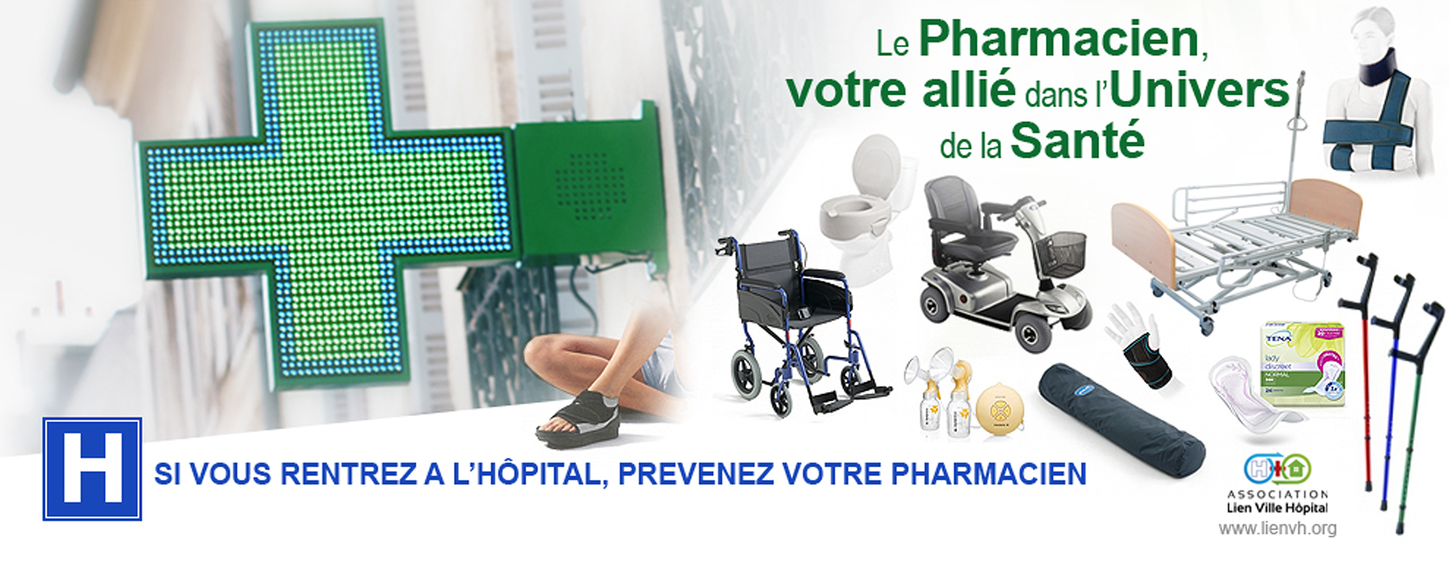 Si vous entrez à l'hôpital, dites-le à votre Pharmacien